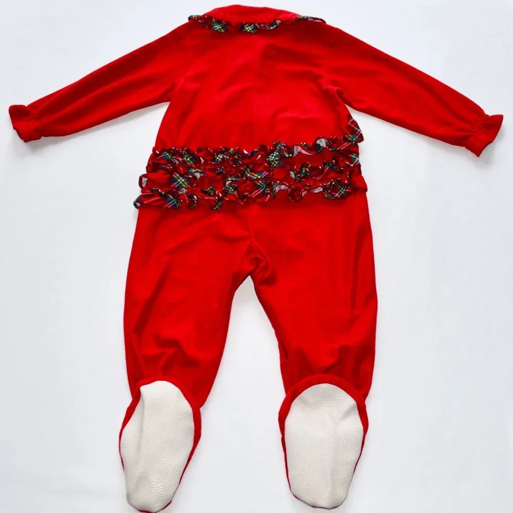 Disney Minnie Mouse Christmas Onesie P.J.'s